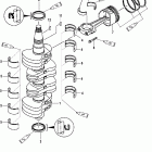 100 EFI (4-STROKE) 1B227000 THRU 1B366822 Коленчатый вал, поршни и шатуны