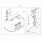 40B (CDI IGNITION/THRU PROP. EXHAUST) 676-B102786 AND UP      (E Топливный бак
