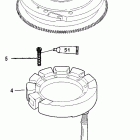 50 (3 CYL.) 0G760300 THRU 0T979999 Flywheel and stator(manual)