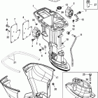 15 (4-STROKE) 0G760300 THRU 1B226999 Корпус вертикального вала