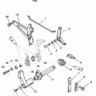 25 (2 CYL.) 1B000001 & Up Дроссель и приводная штанга  переключения передач (перек...