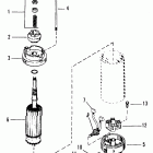 55 (3 CYL.) 0D000750 THRU 0G290584 Стартер