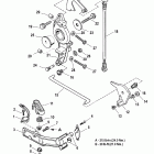 225 (3.0L EFI) 0G129222 THRU 0G760299 Anchor bracket / throttle linkage