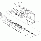 40 (2 CYL.) 5556230 AND UP Корпус редуктора , гребной вал