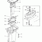 40B (THRU PROP. EXHAUST) E-676-B100461 THRU B102785 Корпус вертикального вала