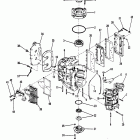 40 (2 CYL.) 5556230 AND UP Cylinder block crankcase and covers