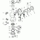 40B (THRU PROP. EXHAUST) E-676-B100461 THRU B102785 Коленвал и поршни