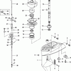 15 Carb(2CYL)(4-STROKE) 0R235949 & Up Корпус редуктора, вертикальный вал