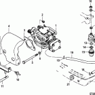 15 (2 CYL.) (International) 0N001590 THRU 0N055284 Air silencer and fuel lines