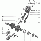 402 3336258 THRU 4117709 Crankshaft, piston and connecting rod assembly