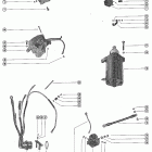 500 2742142 THRU 7051982 Starter motor, starter solenoid, rectifier and wiring ha...