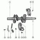 200 2827677 THRU 3226957 Crankshaft and center main bearing assembly