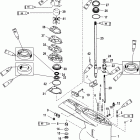 110 Jet (2.5L) 1B690542 & Up Gear housing, driveshaft - standard / counter rotation