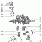 500, 50 7068998 THRU 7143687 Коленчатый вал,поршнь и шатун