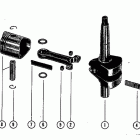 39 (1 CYL.) 1655013 THRU 2498135 Коленчатый вал,поршнь и шатун