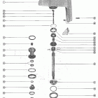 1000 1768404 THRU 2318585 Корпус редуктора, вал гребного винта