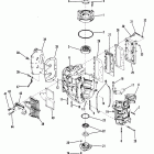 35 (2 CYL.) 209608 AND UP Cylinder block crankcase and covers