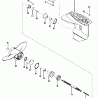 18 5837437 THRU 6416712 Корпус редуктора , гребной вал