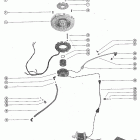 400 (2 CYL.) 2874704 THRU 3336257 Flywheel, ignition coil and switch box