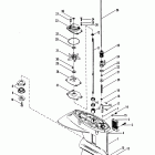 18 6416713 THRU 6443972 Gear housing (drive shaft) (screw inserted from top)