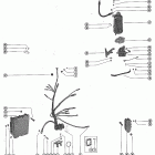 1000SS 2318586 THRU 2836018 Starter motor, starter solenoid, rectifier and wiring ha...