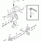 35 (2 CYL.) 209608 AND UP Clamp and swivel bracket (power trim)