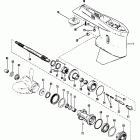 V-150 Work 4868998 THRU 0A904645 Gear housing, propeller shaft - without a driveshaft nut