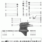 1000BP 2641855 THRU 3253111 Корпус редуктора, вал гребного винта