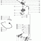 400 (2 CYL.) 2874704 THRU 3336257 Throttle control linkage and spark advance