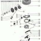 40, 4 (GNAT 2 CYL.) 7085673 THRU 7146487 Flywheel, stator and manual starter
