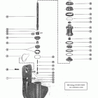 500 2305101 THRU 2858813 Корпус редуктора, вал гребного винта