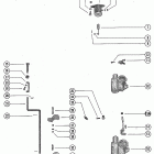 500 4141000 THRU 4357639 Carburetor linkage and choke solenoid