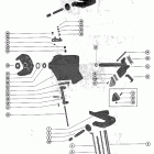 402 4117710 THRU 4860102 Зажим и поворотный кронштейн в сборе