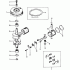 25 (2 CYL.) 7166928 THRU 7207857 Коленчатый вал, поршни и маховик
