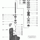 500 2742142 THRU 7051982 Корпус редуктора, вал гребного винта