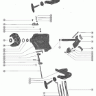 402 3336258 THRU 4117709 Зажим и поворотный кронштейн в сборе