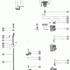 1000SS 2318586 THRU 2836018 Carburetor linkage and choke solenoid