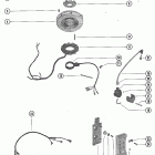 500, 50 7068998 THRU 7143687 Flywheel, ignition coil and switch box