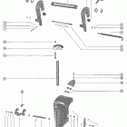 200 7012358 THRU 7098522 Зажим и поворотный кронштейн в сборе