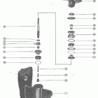 110 4839254 THRU 5206549 Корпус редуктора, вал гребного винта