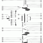 1150, 115 7112248 THRU 7131212 Clamp bracket and reverse lock