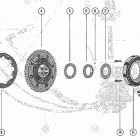 500 1421113 THRU 1639472 Маховик и статор