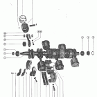 1150 2836019 THRU 3525440 Коленчатый вал, поршни и шатуны