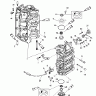 V-150 EFI (2.5L) 1B227000 & Up Блок цилиндров и торцевые крышки
