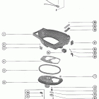 402, 40 (2 CYL.) 7112423 THRU 7144762 Bottom cowl and exhaust plate assembly