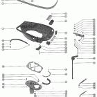 1100 1870204 THRU 2314955 Bottom cowl and shift linkage