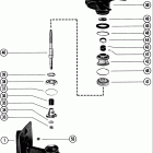 40, 4 (GNAT 2 CYL.) 7085673 THRU 7146487 Gear housing assembly (propeller shaft)