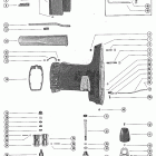400 (2 CYL.) 2874704 THRU 3336257 Корпус редуктора, вертикальный вал