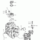 35 (2 CYL.) 209608 AND UP Cylinder block and thermostat