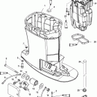 225 PRO XS (3.0L DFI) 1B426561 & Up Drivehshaft housing and exhaust tube
